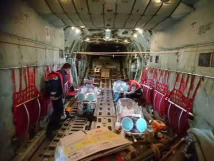 Κορονοϊός: Από Καβάλα η πρώτη αεροδιακομιδή διασωληνωμένων με C130 στην Αθήνα